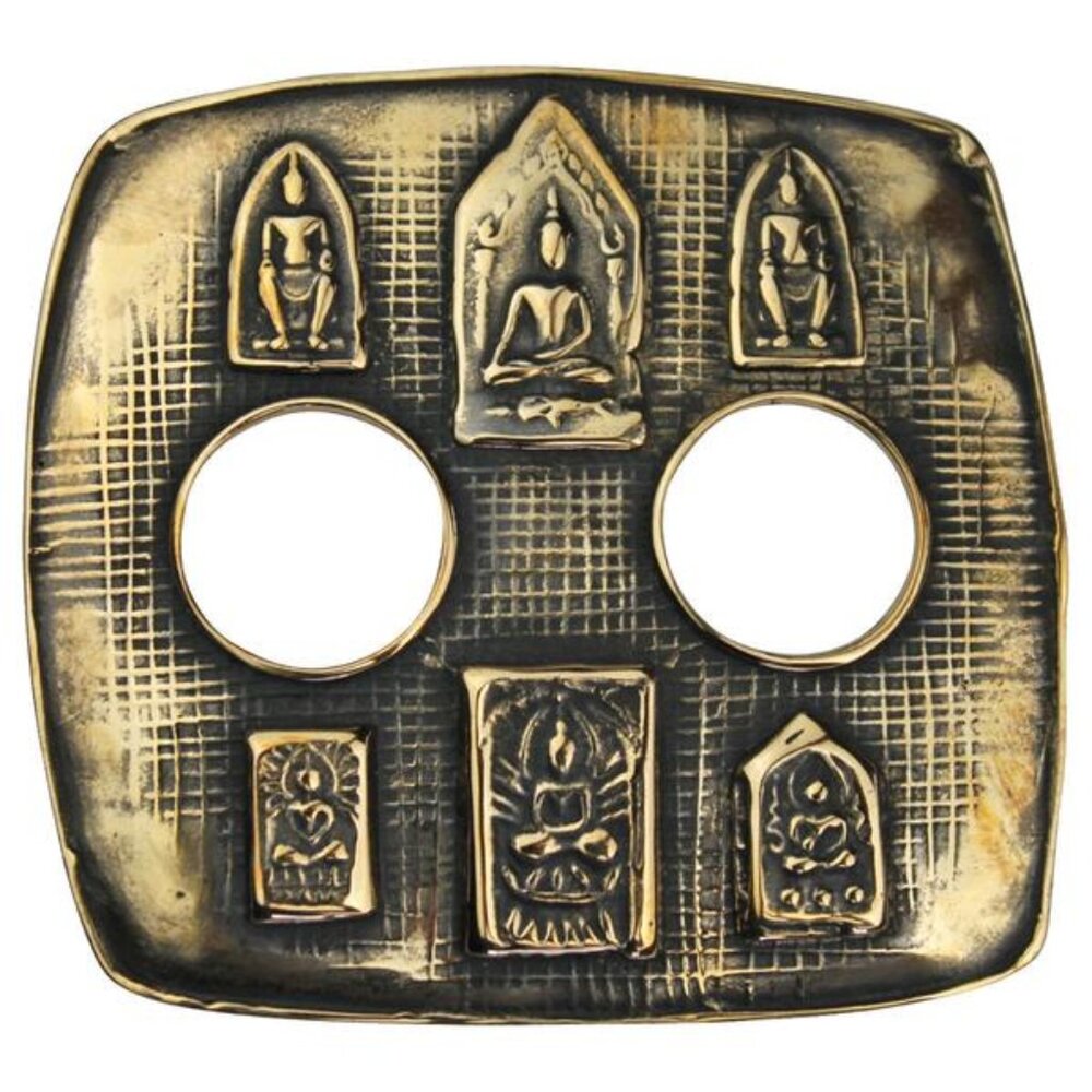 Tabra Jewelry Belt Buckles Antiqued Bronze Sacred Buddhas Vault BB13